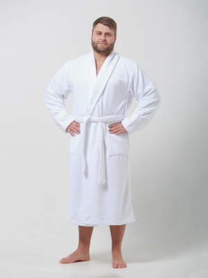 Мужской бамбуковый халат Oliver (Белый)