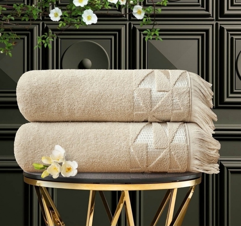 Полотенце махровое "Созвездие" (Бежевый)