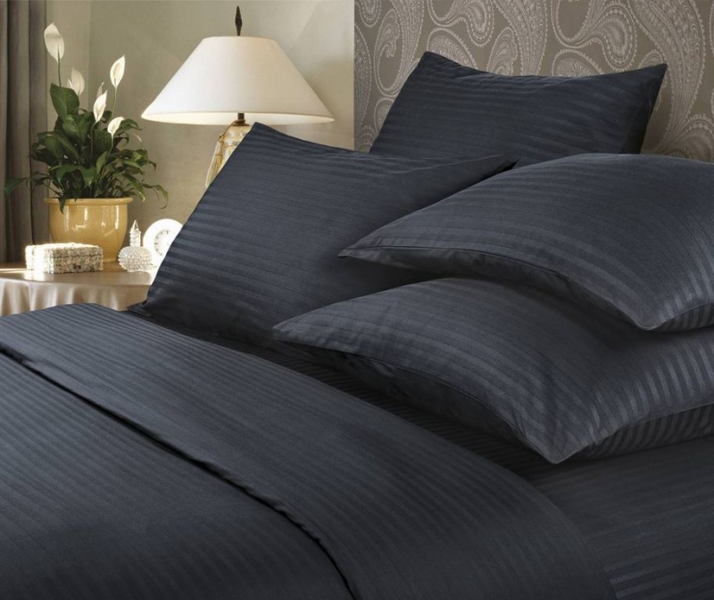 Пододеяльник Verossa Stripe (Черный)